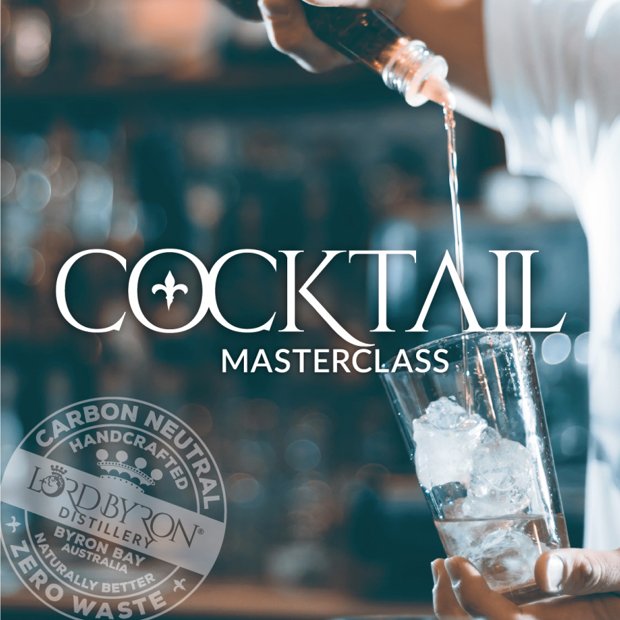 Lord Byron Distillery Cocktail Masterclass Logo Design