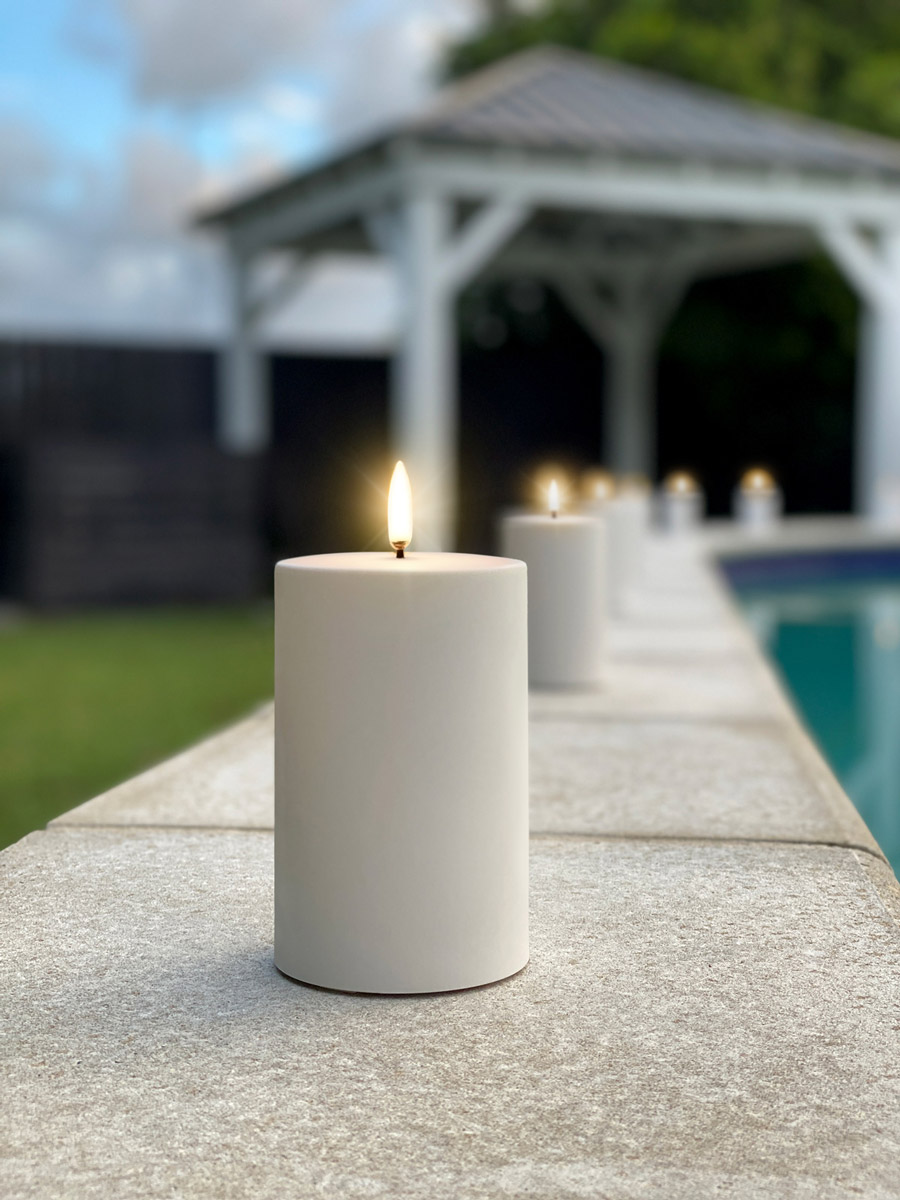 Enjoy Living Photography Outdoor Flameless Candle Poolside