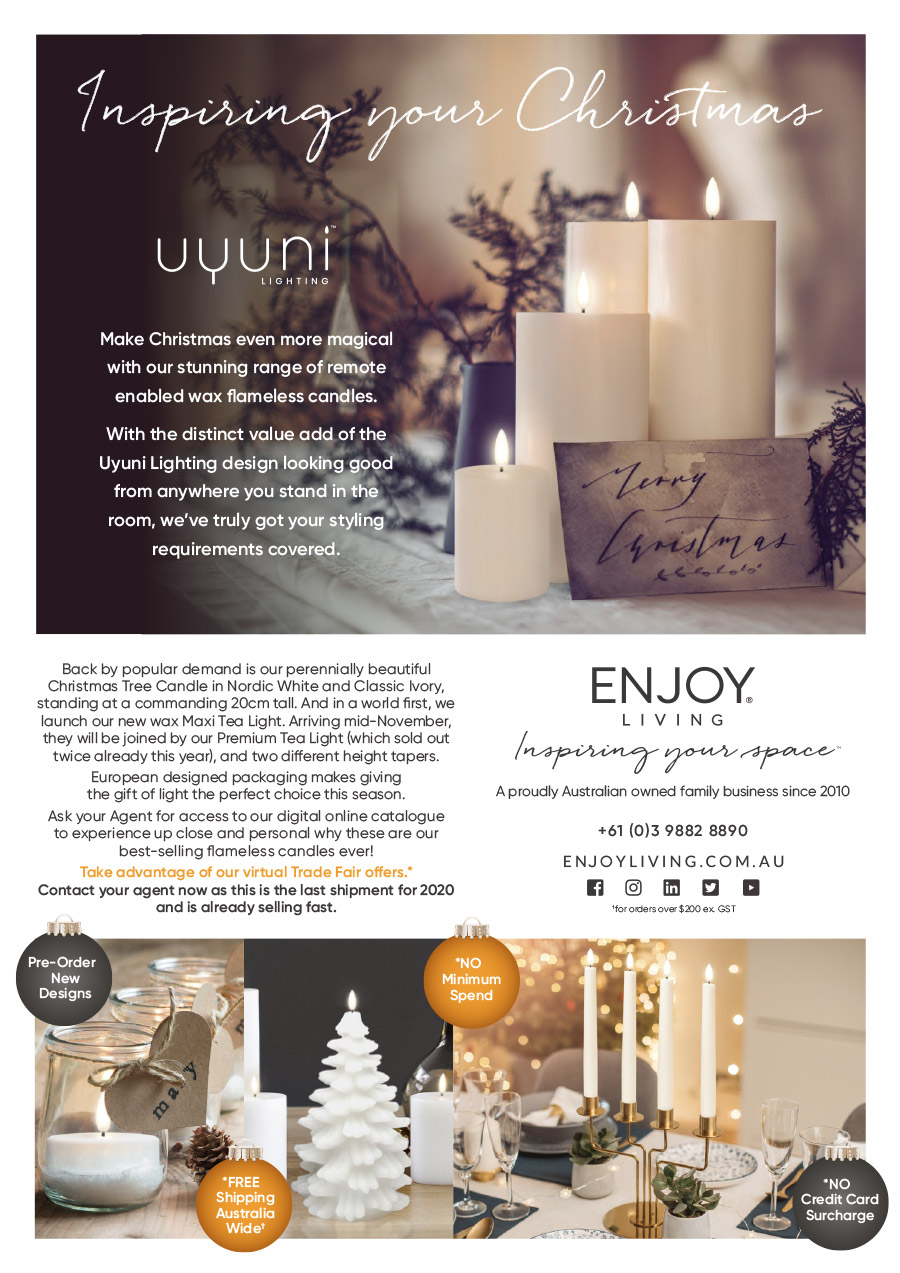 Enjoy Living Uyuni Flameless Candles Christmas Flyer