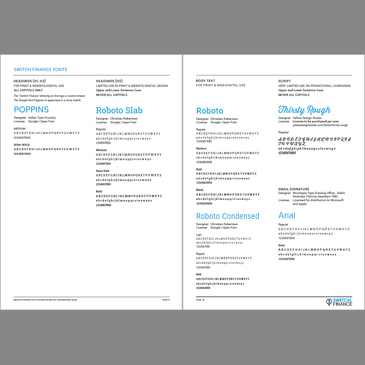 Switch Finance Brand Style Guide