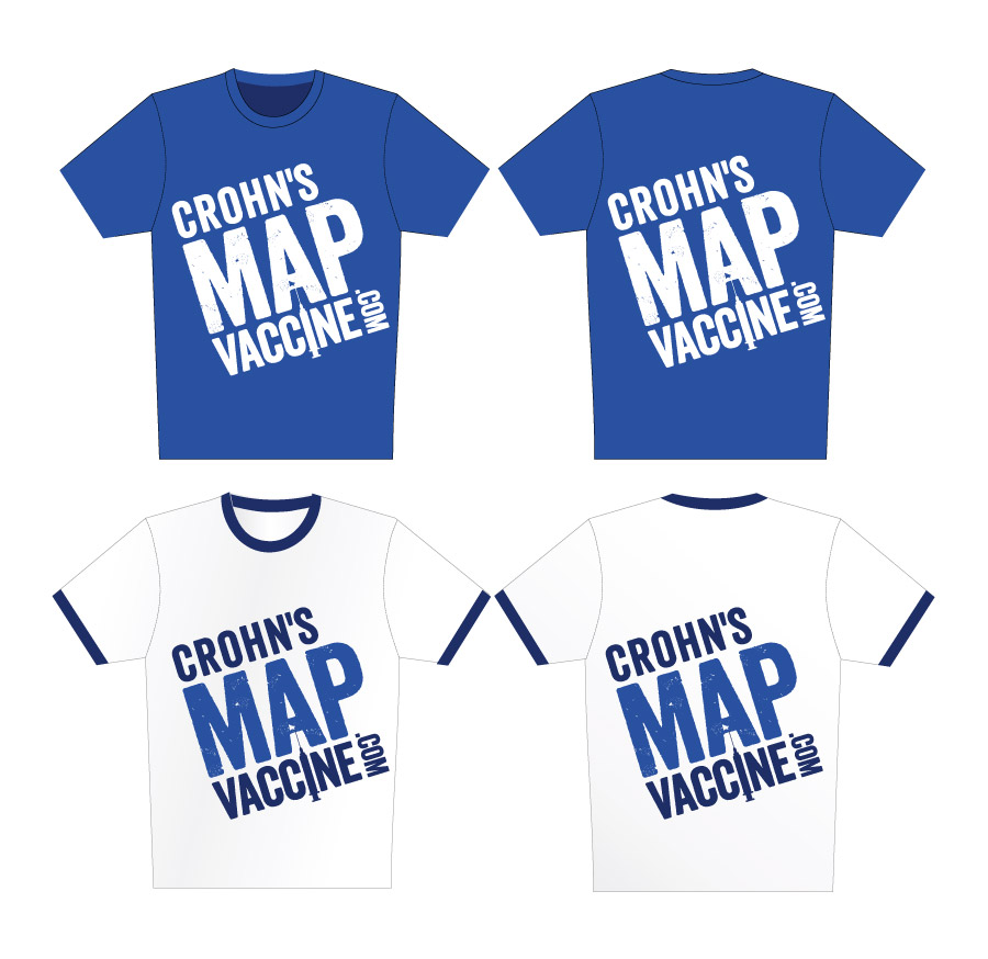 Crohn's MAP Vaccine Merchandise Design - T-Shirts