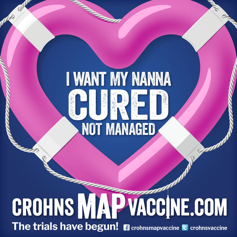 Crohn's MAP Vaccine Facebook Campaign - I want my NANNA cured not managed