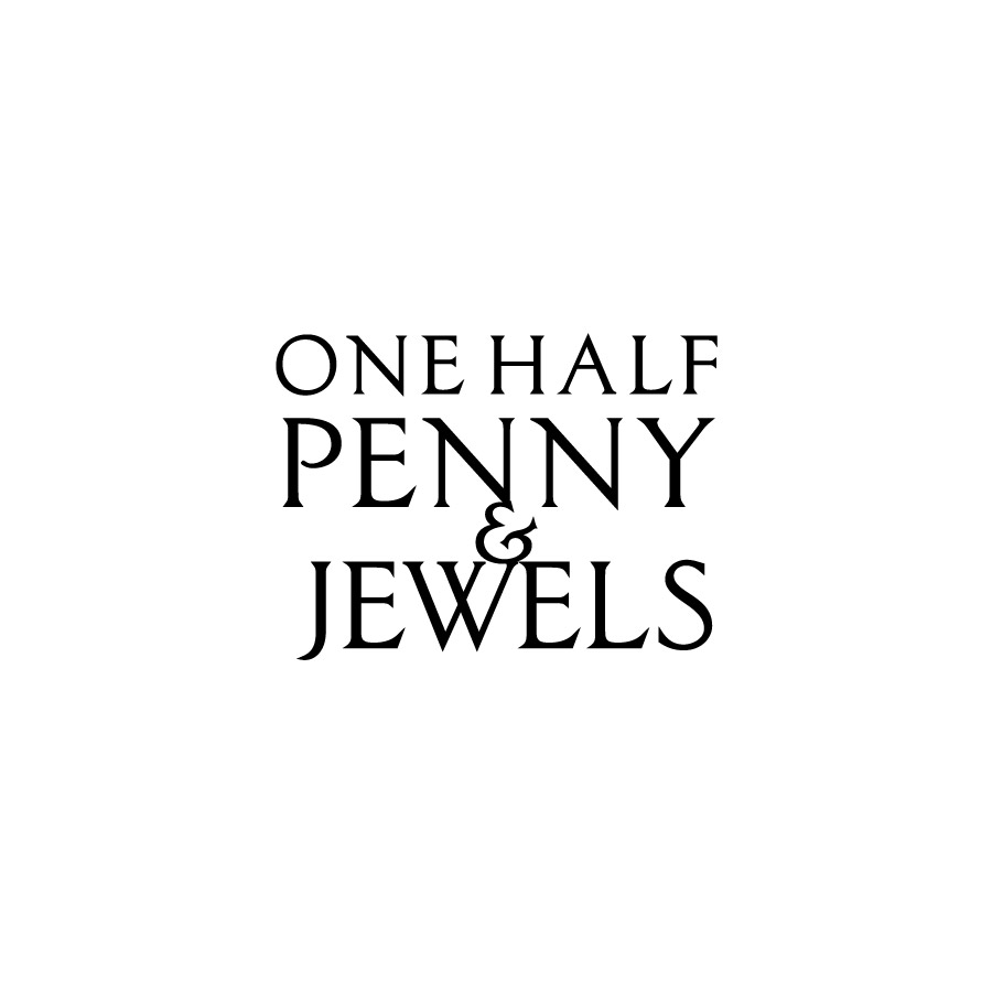 One Half Penny and Jewels Logo Design
