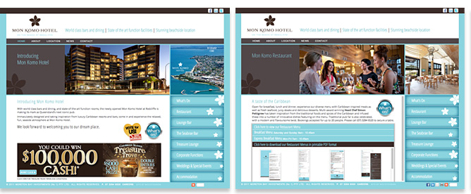 Mon Komo Hotel Graphic Design