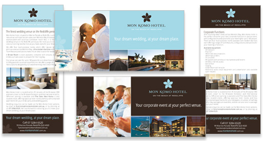 Mon Komo Hotel Wedding promotional graphic design