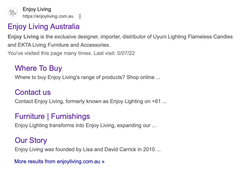 Image shows how google index pages of a website using meta titles and relevant descriptions