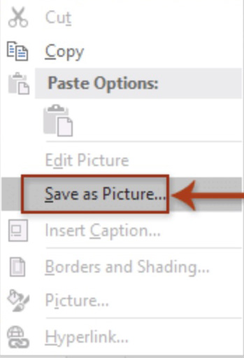 Outlook Save Image As Picture popup